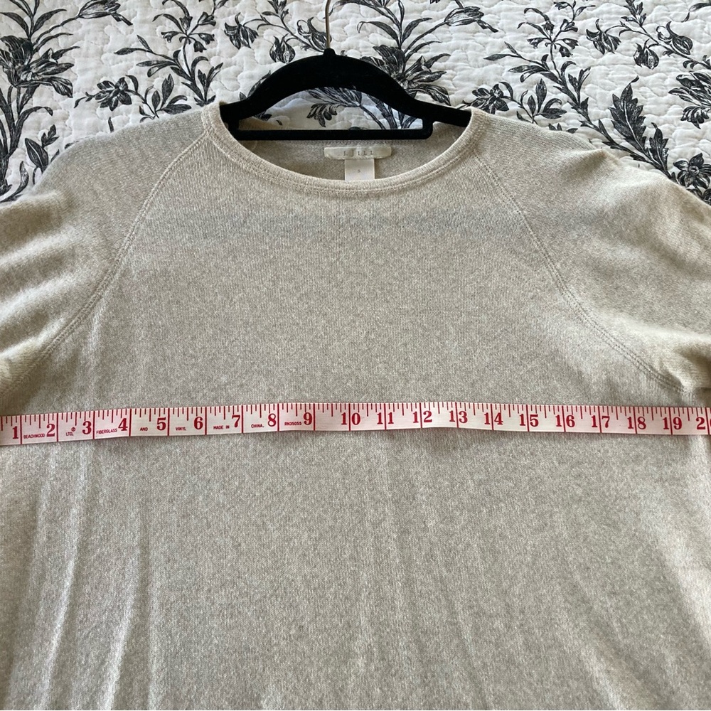 Jjill  100% cashmere short sleeve crew neck sweater (T-shirt style) - Picture 3 of 5